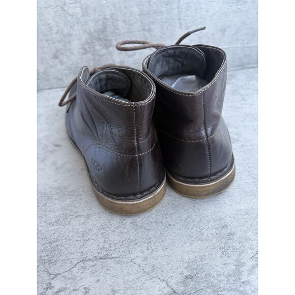 UGG Leighton Chukka Boots Men\'s Leather Shoes Chocolate Brown 3275 Size US 11.5 main image 6